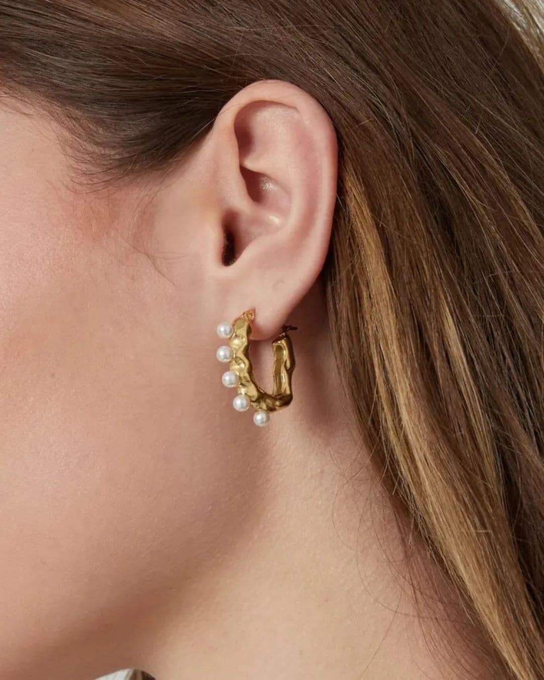 Pearl drops oorbellen Image 2